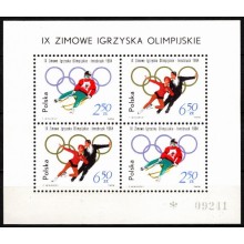 Vinterolympiaden i Innsbruck. Miniark. Postfrisk.